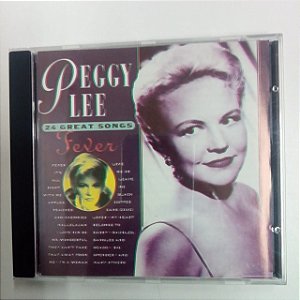 Cd Peggy Lee - 24 Great Songs Interprete Peggy Lee (1994) [usado]
