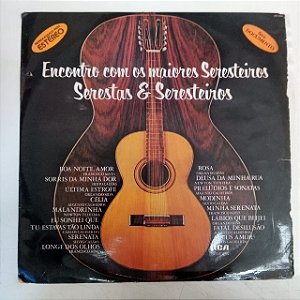 Disco de Vinil Encontro com os Maiores Seresteiros - Serestas e Seresteiros Interprete Varios (1980) [usado]