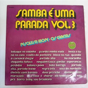 Disco de Vinil Samba é Uma Parada Vol.3 Interprete Varios (1972) [usado]