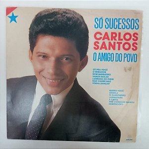 Disco de Vinil Carlos Santos - Só Sucessos Interprete Carlos Santos (1990) [usado]