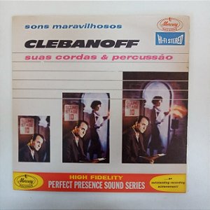 Disco de Vinil Clebannoff - suas Cordas e Percussão Interprete Clebanoff [usado]