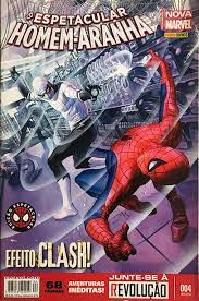 Gibi o Espetacular Homem-aranha Nº 04 - Totalmente Nova Marvel Autor Efeito Clash (2015) [usado]