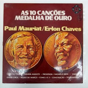 Disco de Vinil as 10 Canções Medalha de Ouro Interprete Paul Mauriat / Erlon Chaves (1973) [usado]