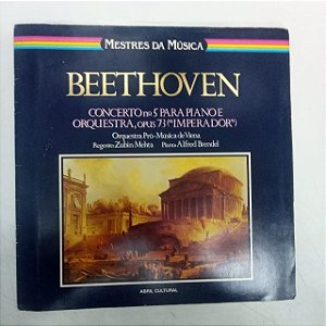 Disco de Vinil Beethoven - Mestres da Música Interprete Orquestra Pró Musica de Vienna (1980) [usado]