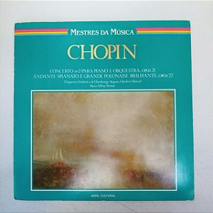 Disco de Vinil Chopin - Mestres da Musica Interprete Orquestra Sinfonica de Hamburgo (1980) [usado]