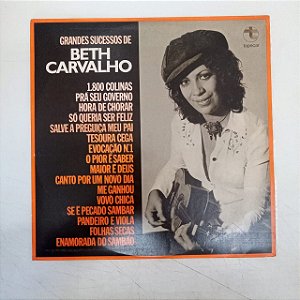 Disco de Vinil Beth Carvalho - Grandes Sucessos de Beth Carvalho Interprete Beth Carvalho [usado]