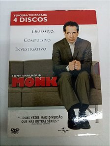 Dvd Monk - Terceira Temporada com Quatro Discos Editora [usado]