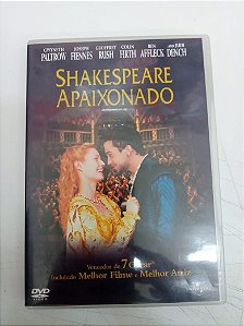 Dvd Shakespeare Apaixonado Editora John Maden [usado]