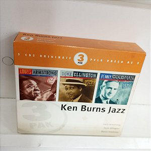 Cd Ken Burns Jazz - Box Tres Cds Interprete Luis Armstron , Duke Ellingtgon e Beny Goodman [usado]