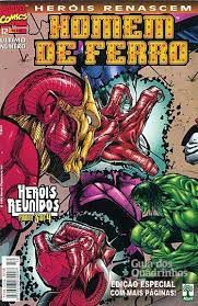 Gibi Homem de Ferro Nº 12- Heróis Renascem Autor Heróis Reunidos Parte 3 de 4 (1999) [usado]