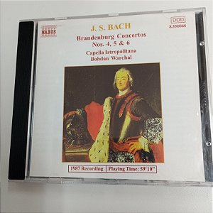 Cd J.s. Bach . Interprete Brandenburg Concertos N. 4,5 E6 . (1987) [usado]