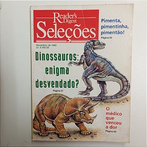 Revista Revista Reader´s Digest Seleções Novembro 93 Autor Reader´s Digest Seleções (1993) [usado]