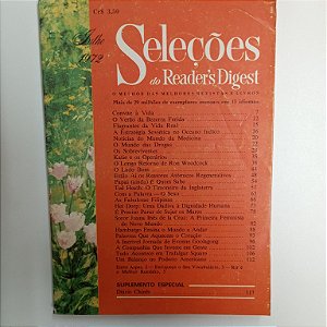 Revista Revista Reader´s Digest Seleções Julho 72 Autor Revista Seleções (1972) [usado]