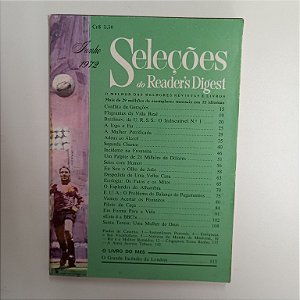 Revista Revista Reader´s Digest Seleções Junho 72 Autor Revista Seleções (1972) [usado]