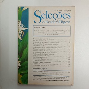 Revista Revista Reader´s Digest Seleções Abril 78 Autor Revista Seleções (1978) [usado]