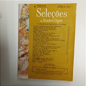 Revista Revista Reader´s Digest Seleções Julho 68 Autor Revista Seleções (1966) [usado]