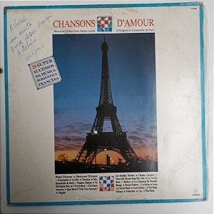 Disco de Vinil Chansons D´amour Interprete Monsieur Gilbert (1989) [usado]