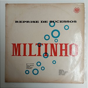 Disco de Vinil Miltinho - Reprise de Sucessos Interprete Miltinho [usado]
