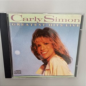 Cd Carly Simon - Greatest Hits Live Interprete Carly Simon (1997) [usado]
