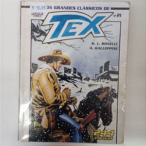 Livro Tex Nº 21 - os Grandes Clássicos de Tex Autor Bonelli [usado]