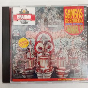 Cd Sambas de Enredo - Grupo Especial Carnaval 94 Interprete Varios (1993) [usado]