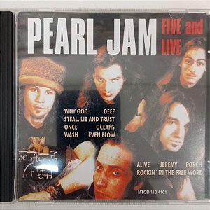 Cd Pearl Jam - Five And Live Interprete Pearl Jam [usado]