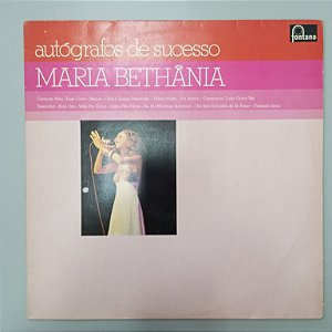 Disco de Vinil Maria Bethãnia - Autrografos de Sucessos Interprete Maria Bethãnia (1984) [usado]