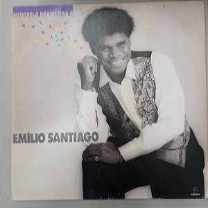 Disco de Vinil Emílio Santiago - Aquarela 4 Interprete Emilio Santiago (1991) [usado]