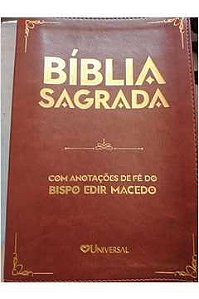 Livro Bíblia Sagrada com Anotações Ede Fé do Edir Macedo Autor Universal (2017) [usado]
