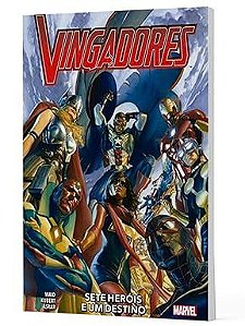 Gibi Vingadores Vol.01: Sete Heróis e um Destino: Nova Marvel Deluxe Autor Waid Kubert Asrar (2022) [novo]
