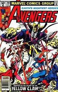 Gibi The Avengers #204 Autor Vários (1981) [usado]