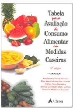 Livro Tabela para Avaliação de Consumo Alimentar em Medidas Caseiras Autor Vários (2008) [seminovo]