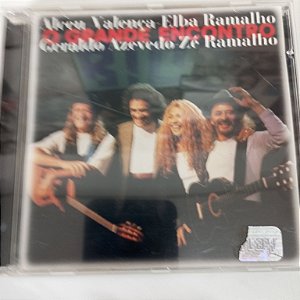 Cd o Grande Encontro Interprete Zé Ramalho , Elba Ramalho e Geraldo Azevedo (2000) [usado]