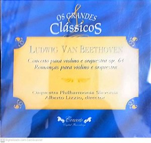 Cd Ludwig Van Beethoven - Concerto para Violão e Orquestra e Interprete Orquestra Philharmonia Slavonia (1995) [usado]