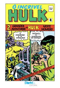 Gibi Incrível Hulk #4, o Autor (1983) [usado]