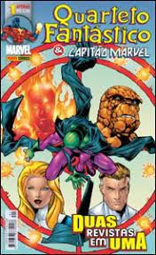 Gibi Quarteto Fantástico e Capitão Marvel #1 Autor (2002) [usado]
