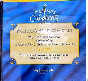 Cd Wolfgang Amadeus Mozart - os Grandes Clássicos Interprete Orquestra Filarmonica de Londres (1990) [usado]