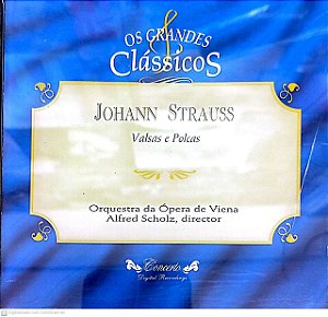 Cd Johann Strauss /valsa e Polcas - os Grandes Clássicos Interprete Orquestra de Opera de Viena [usado]