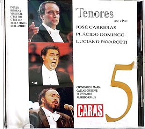 Cd Tenores Vol.5 - Coleção Caras Interprete Jose Carreras, Placido Domingo e Luciano Pavarotti [usado]