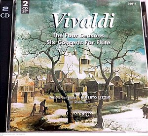 Cd Vivaldi Box com Dois Cds Interprete The Four Seasons /six Concerts For Flute (1997) [usado]