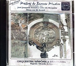 Cd Mestres do Barroco Mineiro Interprete Orquestra Sinfonica Brasileira (1958) [usado]