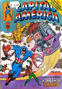Gibi Capitão América #18 Formatinho Autor (1980) [usado]