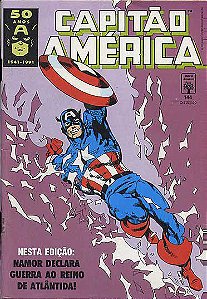 Gibi Capitão América #144 Formatinho Autor (1991) [usado]