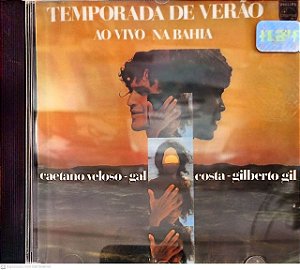 Cd Temporada de Verão ao Vivo na Bahia Interprete Caetano , Gal Costa e Gilberto Gil (1997) [usado]