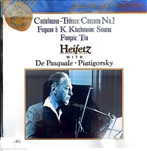 Cd Heifetz Interprete de Pasquale e Piatigorsky (1999) [usado]