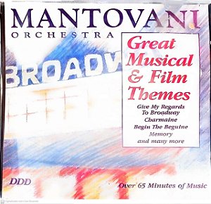 Cd Great Musical e Film Themes Interprete Mantovani e Orchestra (1991) [usado]