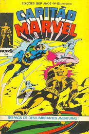 Gibi Edições Gep Apresenta Capitão Marvel # 15 - Fac-símile Autor (1970) [usado]