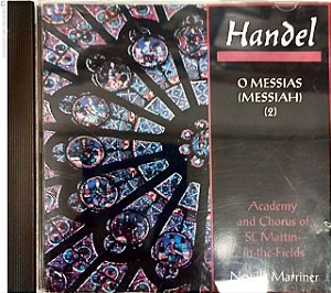 Cd Handel - o Messias Interprete Neville Marriner e Outros (1976) [usado]