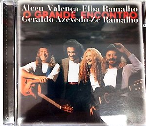 Cd o Grande Encontro Interprete Alceu Valença , Elba Ramalho , Geraldo Azevedo e Zeé Ramalho (1986) [usado]