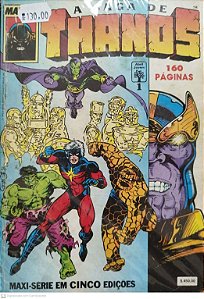 Gibi a Saga de Thanos - Maxi-série Completa em 5 Edições Formatinho Autor (1993) [usado]
